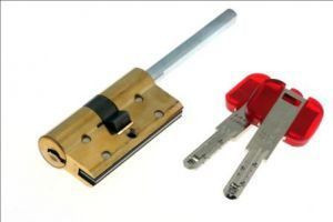 Механизм цилиндровый Cisa RS3 S 80 мм (50*30Ш) кл/шток (латунь)