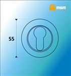 Накладка под цилиндр MSM K1 PB/SB (полированная латунь/матовая латунь)
